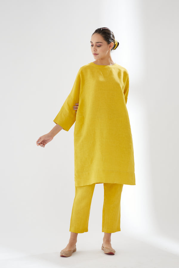 Drop-shoulder Tunic with Pants