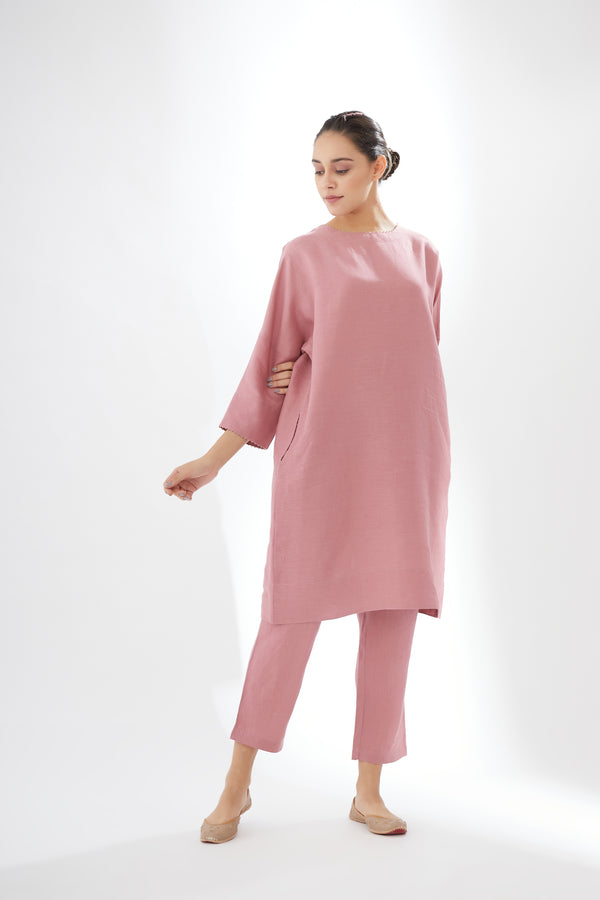 Drop-shoulder Tunic with Pants