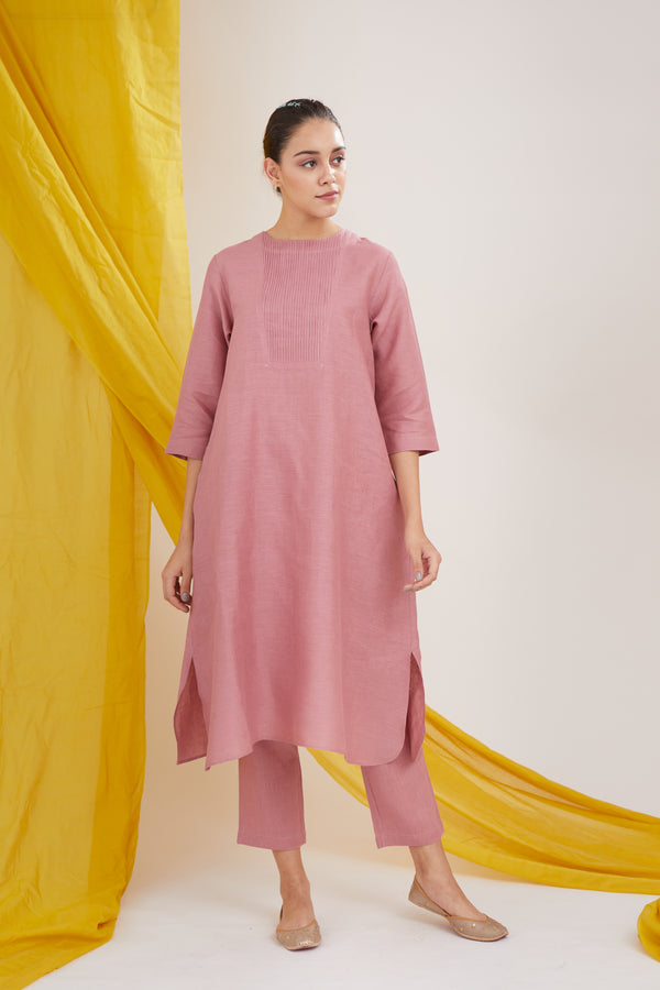 Rounded Hem Tunic with Pants