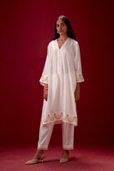 EMBROIDERED TUNIC TROUSER SET