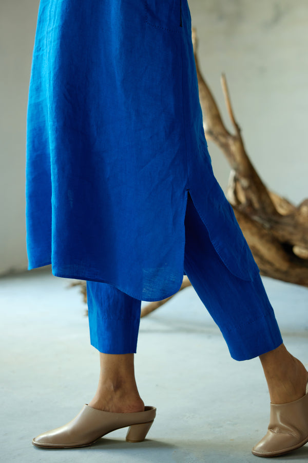 Rounded hem Tunic with Pants