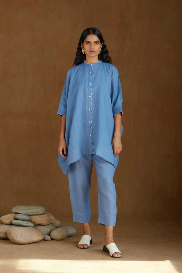 Button-up batwing shirt with Pants
