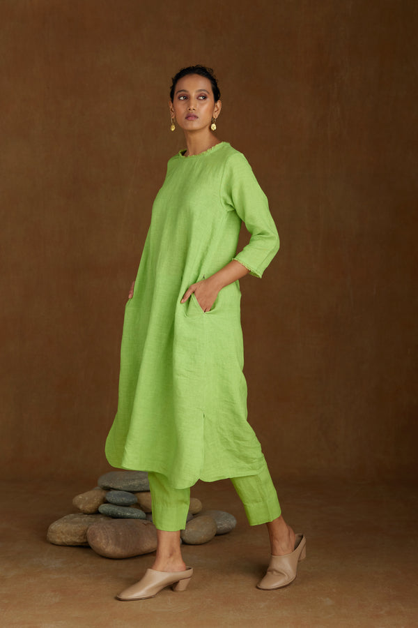 Rounded Hem Tunic with Pants