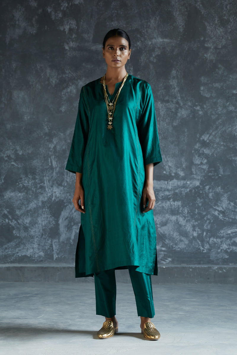 Silk Tunic | Basil