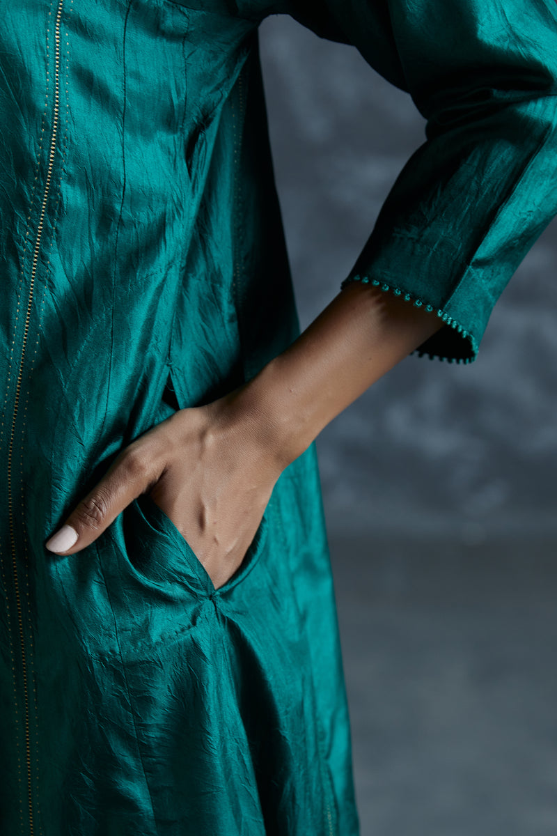 Silk Tunic | Basil